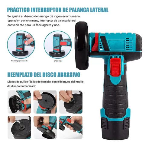 GrindPro® Mini Amoladora Angular Inalámbrica