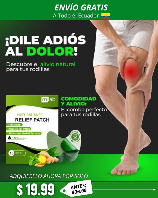 Set 10 parches para dolor de rodilla