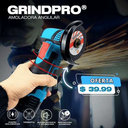 GrindPro® Mini Amoladora Angular Inalámbrica