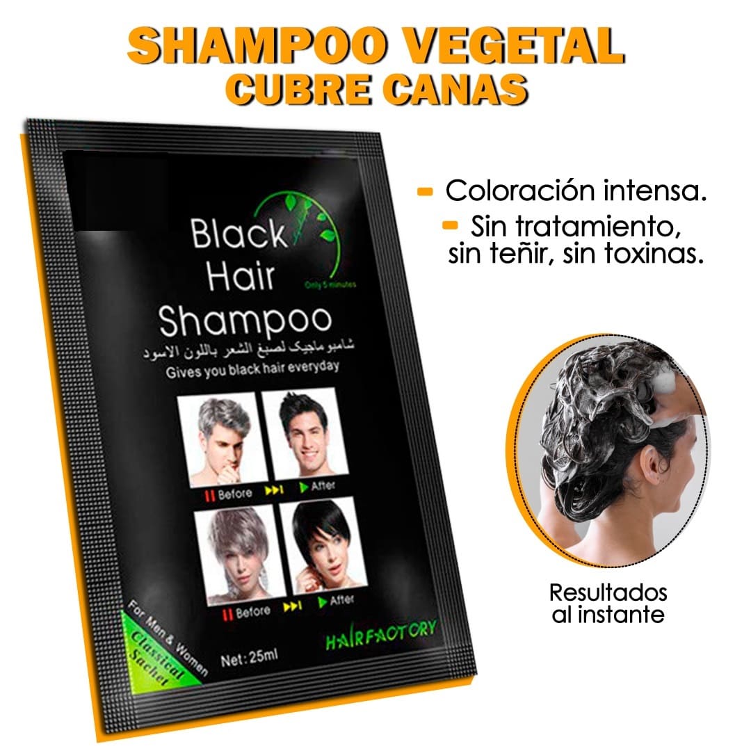BlackHair® - Shampoo Pinta Canas.